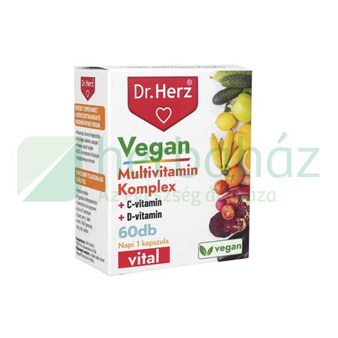 DR HERZ VEGAN MULTIVITAMIN KAPSZULA 60DB Herbaház