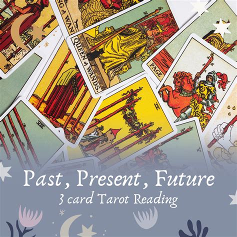 Past Present Future Card Tarot Reading Card Spread One Etsy