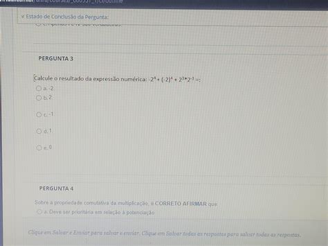 Calcule O Resultado Da Expressão Numérica ⁴ 2 ⁴ 2³×2 ³ Br