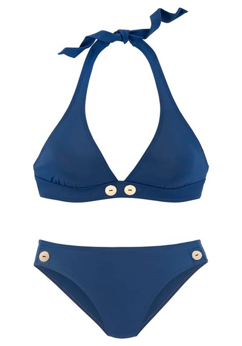 Vivance Triangel Bikini Mit Goldfarbenen Zierkn Pfen Kaufen Bei Otto