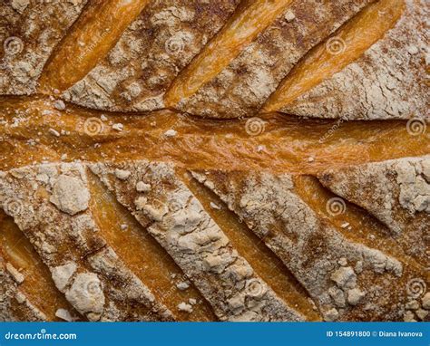 Close Up Roasted Bread Background Texture Macro Photo Close Up Stock