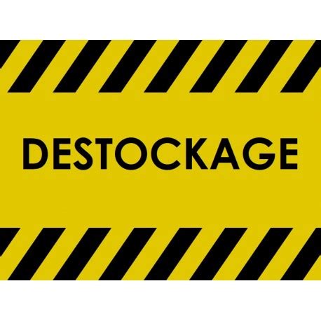 Sticker Destockage Jaune Sticker A Moi Etiquette Autocollant