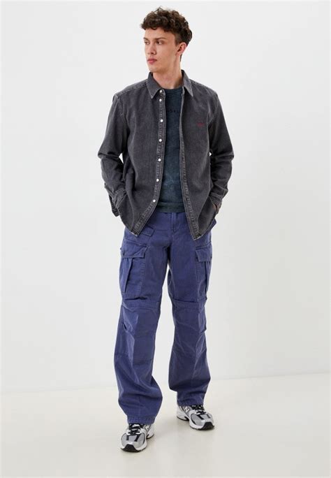 Брюки Diesel P-BRICE, цвет: синий, RTLABQ484101 — купить в интернет ...