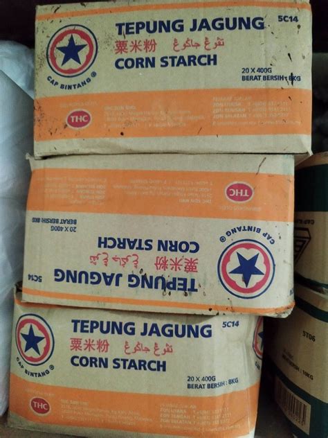 Tepung Jagung Cap Bintang Corn Starch 400g Carton Lazada