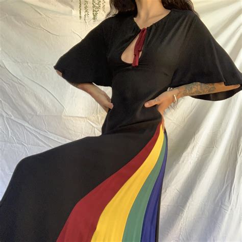 Rainbow Babe Love Witch Vibes Staud Maxi Dress Depop