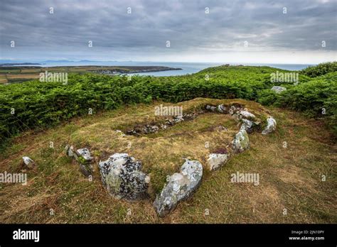 The Remains Of An Iron Age Outbuilding Near Holyhead Mountain On Holy