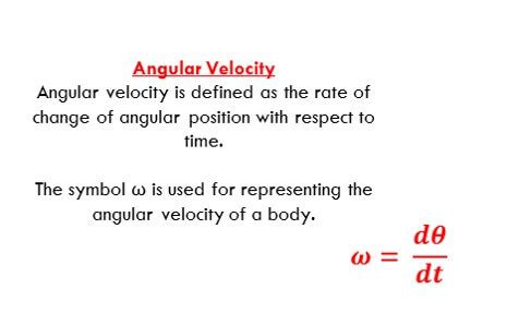 Angular Velocity Formula Basics Of Electrical Engineering