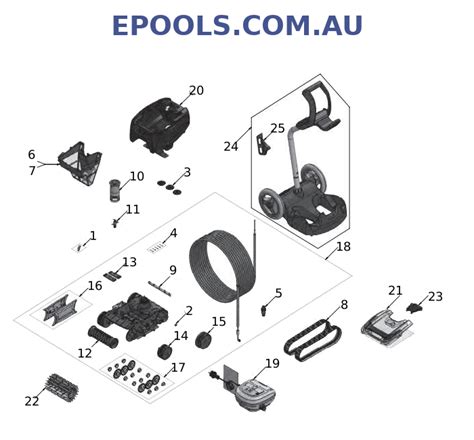 Zodiac Tx35 Robotic Cleaner Spare Parts Just Pools And Spas