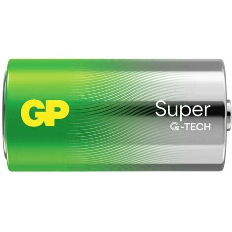 GP Super Batteria 1 2 Torcia C Alcalina Manganese 1 5 V 2 Pz