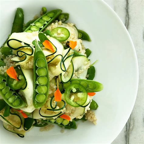 Zucchini, Snap Pea, and Quinoa Salad - The Salad Whisperer