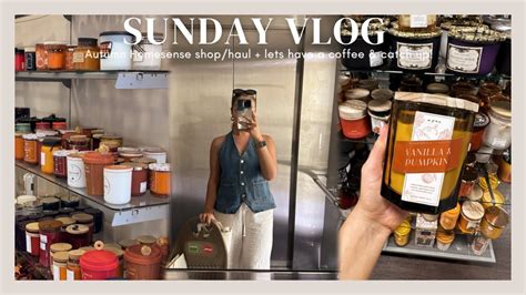 VLOG Autumn Homesense TkMaxx Shop Haul Lets Have A Coffee