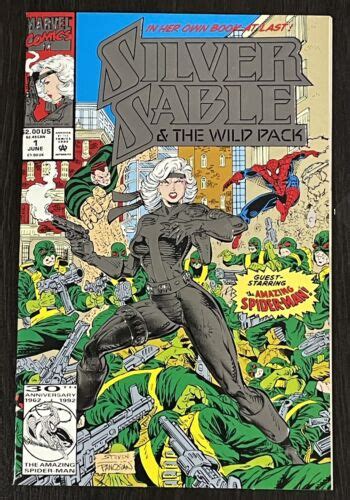 Silver Sable And The Wild Pack 1 1992 Marvel Comics Book Spider Man