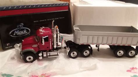 First Gear Mack Granite Diecast Metal Rep Truck with End Dump Trailer 1 ...