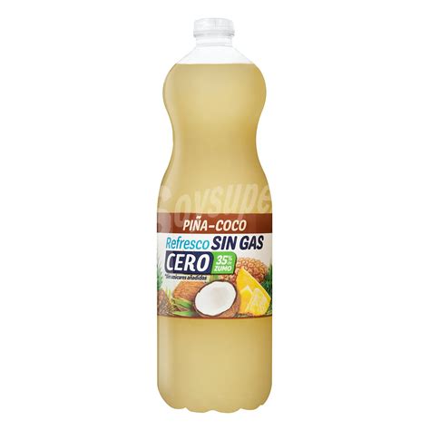 Gold Spring Refresco piña coco sin gas cero 35 zumo Botella 2 l