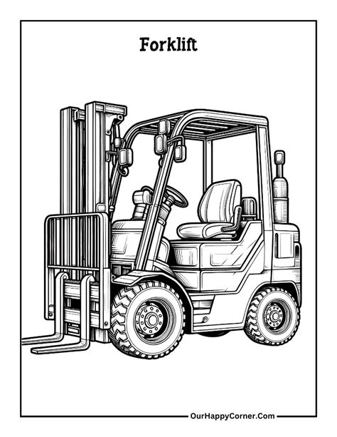 Free Printable Construction Vehicle Coloring Pages Our Happy Corner