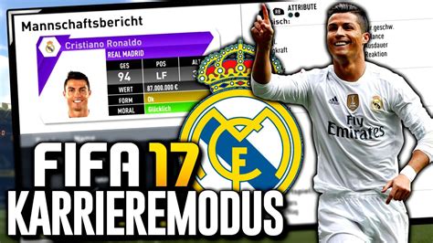 FIFA 17 KARRIEREMODUS REAL MADRID KOMPLETTER KADER FIFA 17