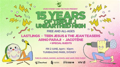 Were Celebrating 15 Years Of Triple J Unearthed High With A Free One