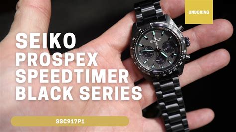 Seiko Prospex Speedtimer Solar Chronograph The Black Series