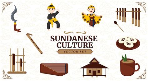 Premium Vector | Sundanese Culture Vector Set