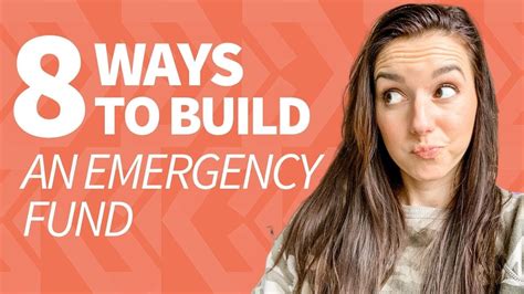 Ways To Build An Emergency Fund Youtube