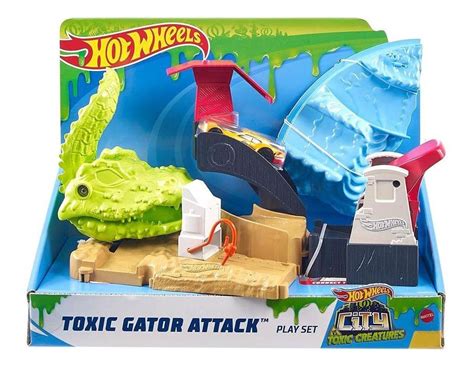 Pista Hot Wheels Ataque Tóxico Do Crocodilo Mattel Fnb05 Parcelamento sem juros