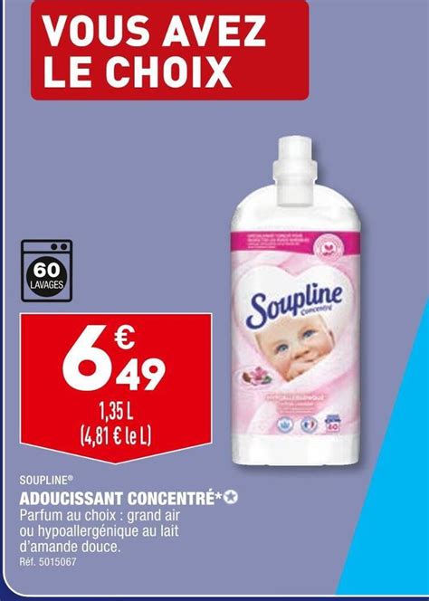 Promo Soupline Adoucissant Concentr Chez Aldi