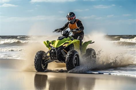 Premium Photo | Extreme sports crosscountry quad bike race over offroad ...