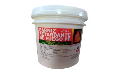 Barniz Retardante De Fuego Pf Con Brillo Y Mate Servicios Generales Pf