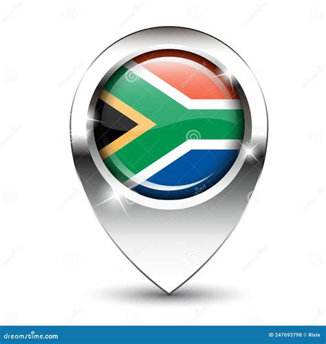 South Africa Map Pin Stock Vector Illustration Of Element 247693798