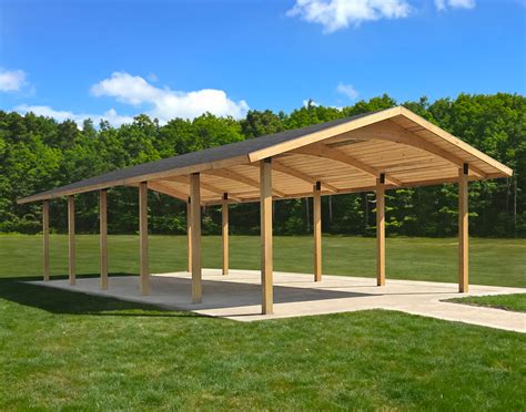 Wood Single Roof Savannah Rectangle Pavilions Pavilions By Shape