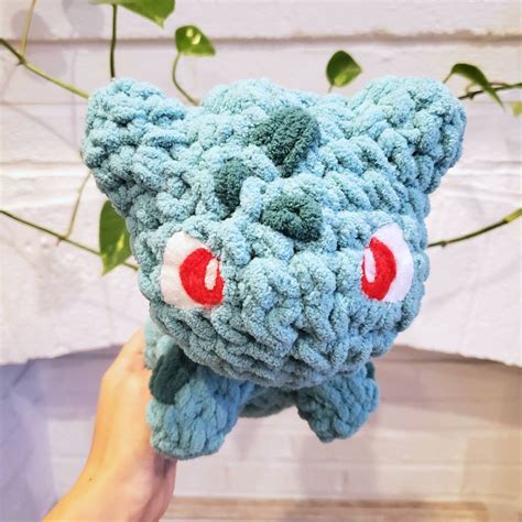 Crochet Bulbasaur Plush Amigurumi Bulbasaur Pokémon Plush Etsy