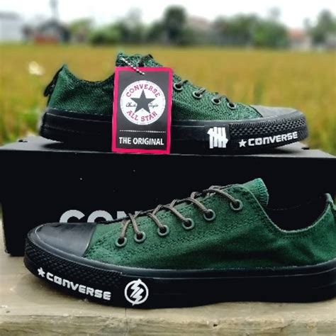 Sepatu Converse Allstar Undefeated Ct2 Petir Hijau Army Shopee Indonesia