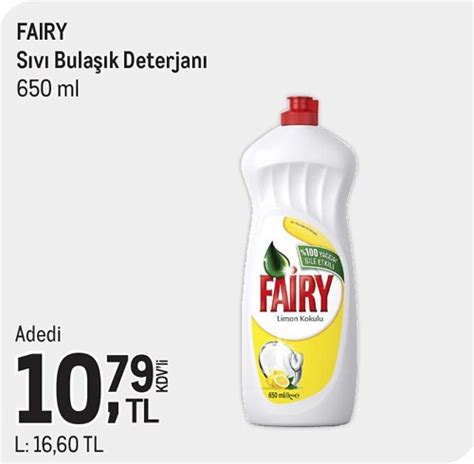 Fairy Sıvı Bulaşık Deterjanı 650 ml İndirimde Market