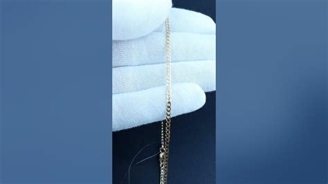 Цепь фантазийная с алмазной гранью 585 пробы - YouTube