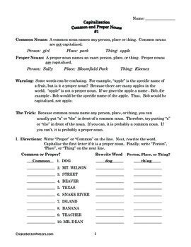 Capitalization Rules by CreateBetterWriters | TPT 