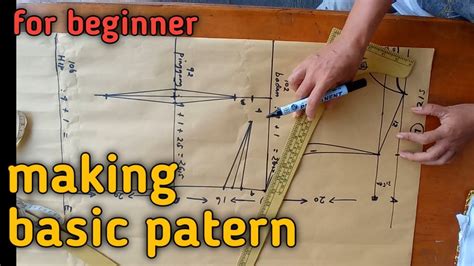 How To Make A Basic Patern Torso Dept Cara Membuat Pola Dasar Sewing