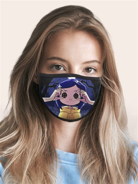 Coraline Movie Face Mask Cool Design Reusable Washable | Etsy