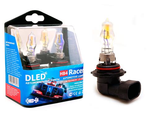 Галогеновые лампочки нового поколения HB4 9006 - DLED Racer Rainbow 85Вт
