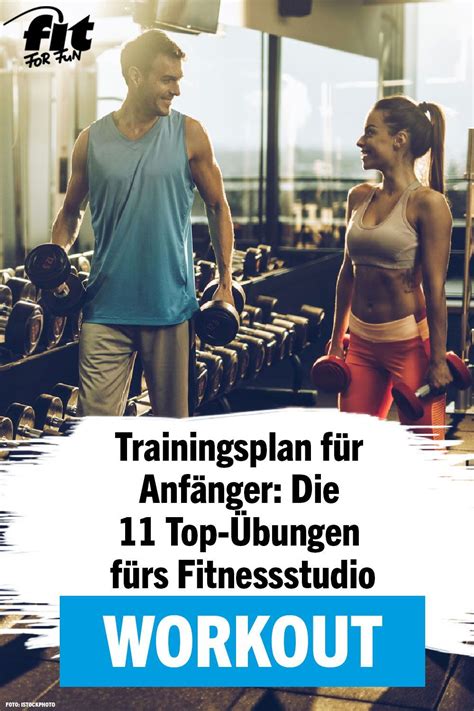 Trainingsplan F Rs Fitnessstudio Effektive Bungen Trainingsplan