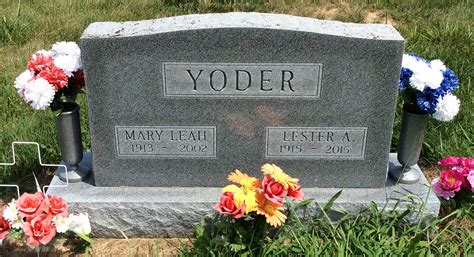 Mary Leah Schmucker Yoder M Morial Find A Grave