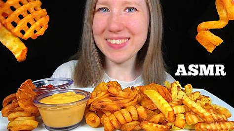 Asmr Fries Feast Mukbang No Talking Eating Sounds Youtube