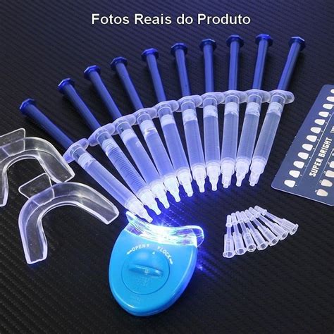 Kit Clareamento Dental Whiteness Seringas Molde R Em