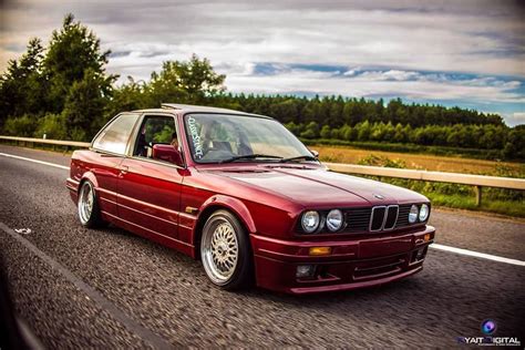 Red BMW E30 3 Series