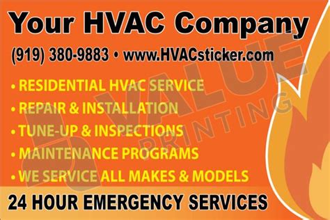 Hvac Vehicle Magnet Value Printing