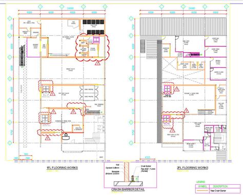 2D drawing of Crash barrier details in AutoCAD design, CAD file, dwg ...