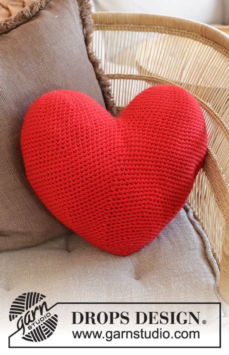 Crochet Heart Pillow Pattern