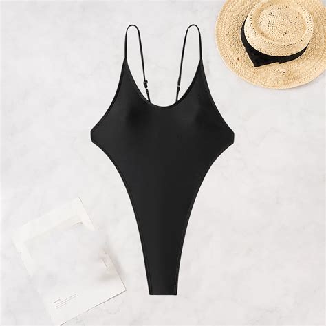 Aunvito Elegant Swimsuit For Women Fashion Comfortable Solid Bikini Women S Sexy Plain