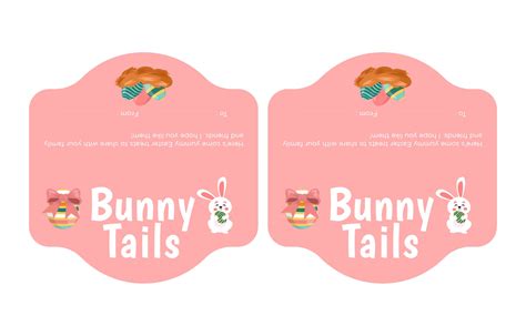 Free Printable Easter Bunny Tails Printablee