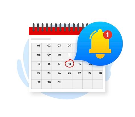 Recordatorio En Calendario Calendario Con Reloj Y Alerta De Campana De