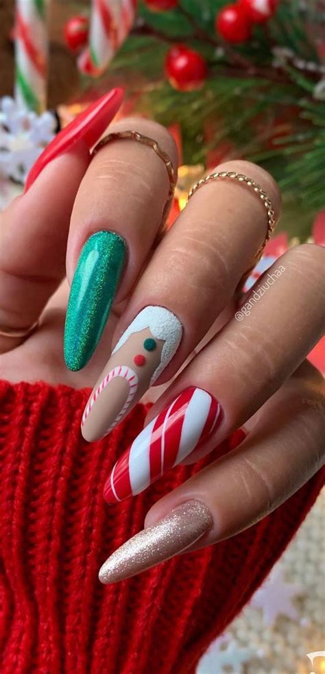 27 Must See Christmas Nail Designs In Red And Green For 2024